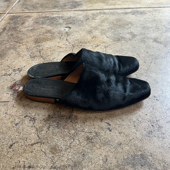 Eva Credo black pony hair mule slides - Picture 8 of 10